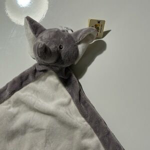 Plush Gray Elephant Lovey Security Blanket - PlushPals